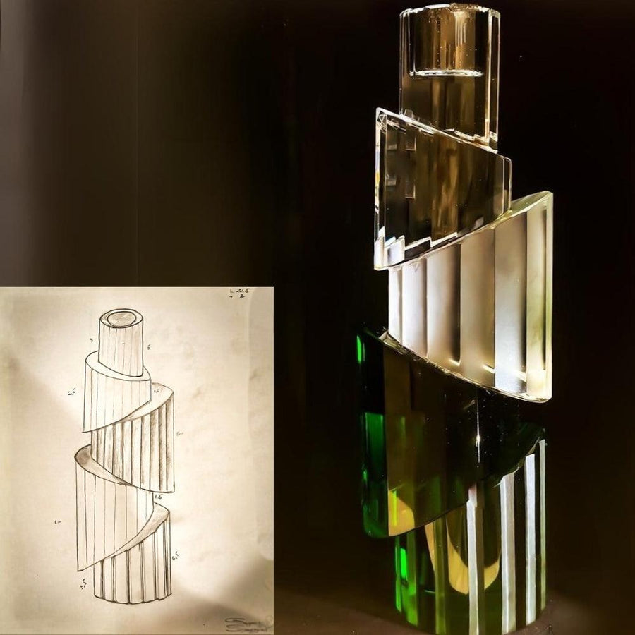 ARCAICÓ unique crystal candle holder, adding a touch of holiday elegance to any luxury home