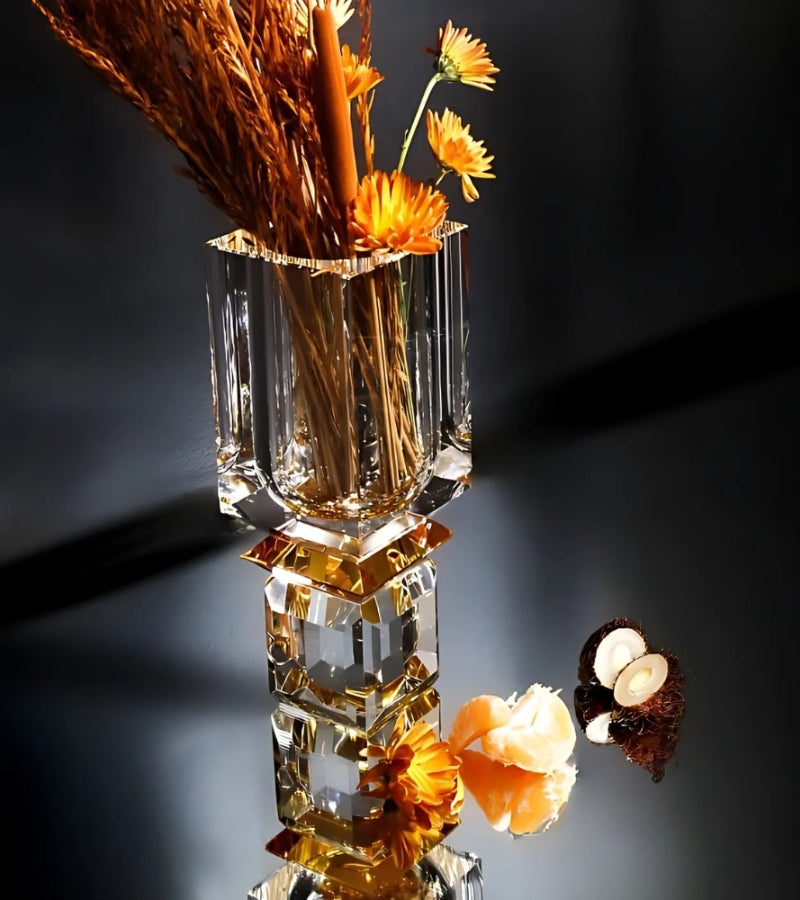 Ambrosià Crystal Flower Vase