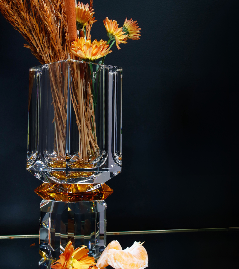 Luxury Crystal Vase | Ambrosià Crystal Flower Vase | ARCAICÓ