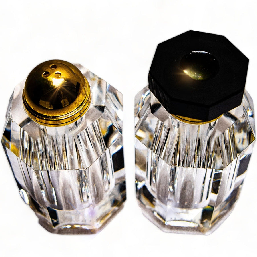 Ambrosià Crystal Salt & Pepper Shakers: Clear Crystal - ARCAICÓ