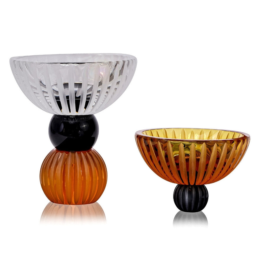 Ambrosiá Footed Crystal Bowl | Ambrosiá Decorative Bowl | ARCAICÓ