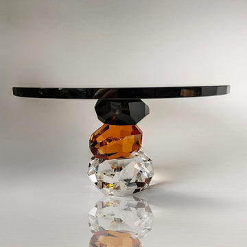 Ambrosiá Handmade Crystal Cake Stand, Serving Stand - ARCAICÓ