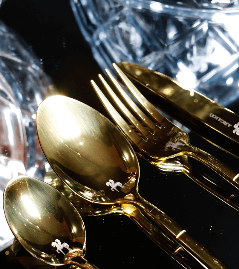 Ambrosià Compliment Prima | Gold Flatware Set | ARCAICÓ